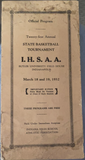 1932 Indiana High School Basketball State Finals Program