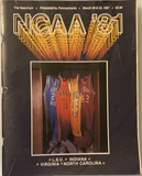 1981 NCAA Basketball Program, Indiana, LSU, Virginia, North Carolina