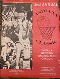 1975 Indiana University Classic Basketball Tournament Program