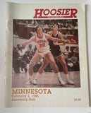 Indiana University vs Minnesota 1985 Hoosier basketball program