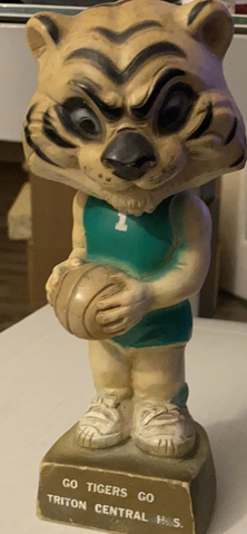 Vintage 1969 Triton Central, Indiana High School Basketball Mascot Rubber Figure