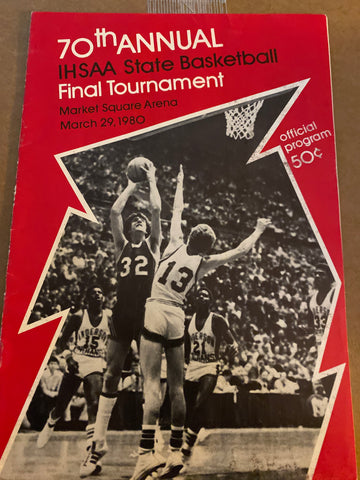 1980 Indiana High School Basketball State Finals Program