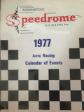 1977 Indianapolis Speedrome Auto Race Calendar of Events