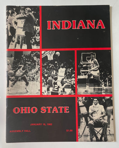 Indiana University vs Ohio State 1982 Hoosier basketball program