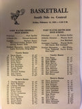 1958 Ft. Wayne Central vs Ft. Wayne South High School Basketball Program - Vintage Indy Sports