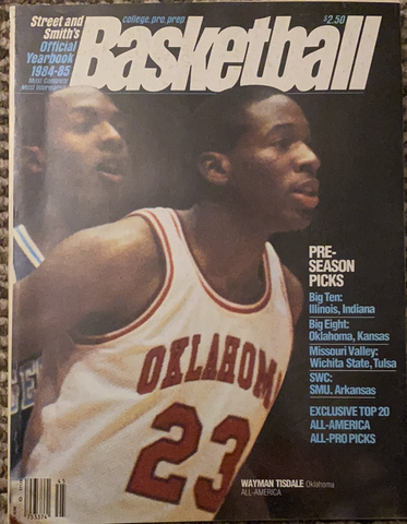 1984-85 Street & Smith's Pro Basketball Yearbook Magazine, Wayman Tisdale on Cover