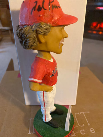 Ted Power Autographed Louisville Bats Bobblehead SGA