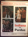 1982 Indiana vs Purdue Basketball Program - Vintage Indy Sports