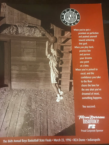 1996 Indiana High School Basketball STate Finals Program
